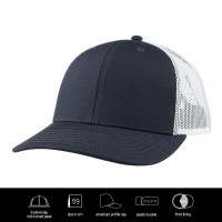 Marine/Weiß