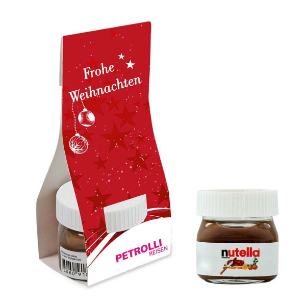 Nutella in Überreichverpackung - Weihnachten