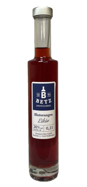 Flasche Atlantis 0,2 Ltr. mit Blutorangenlikör 20% vol.
