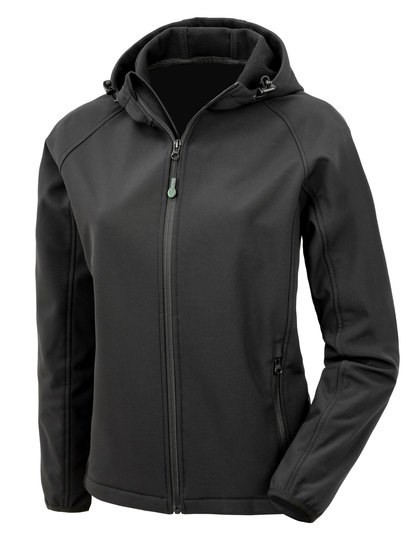 Result Genuine Recycled - Women´s Recycled 3-Layer Printable Hooded Softshell Jacket