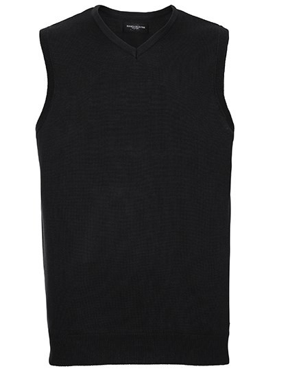 Russell Collection - V-Neck Sleeveless Knitted Pullover