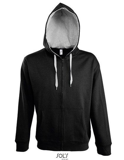 SOL´S - Men´s Contrasted Zipped Hooded Jacket Soul