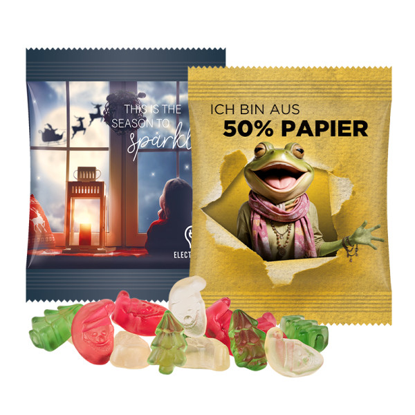 Minitüte 10 g Trolli Fruchtgummi Weihnachtsmischung