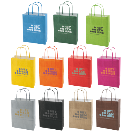 Papiertasche farbig, 320x120x400 mm