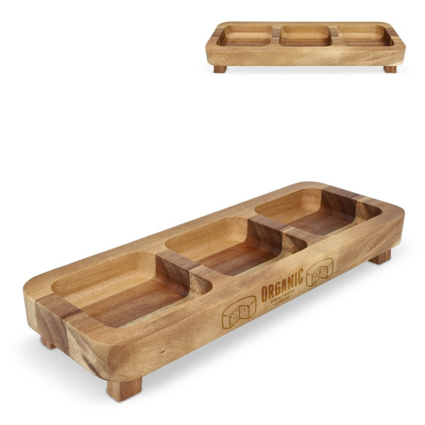 InSideOut Mini-Snacktisch aus Holz, 35cm