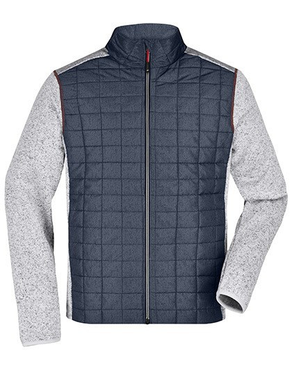 James&Nicholson - Men´s Knitted Hybrid Jacket