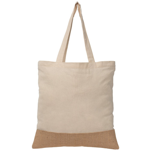 Rio™ Tragetasche aus recycelter Baumwolle und Jute (140 g/m²)