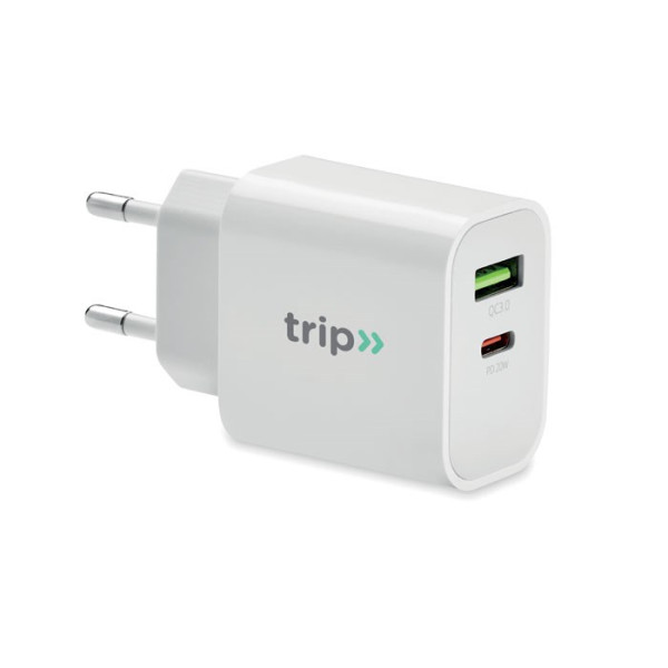 PORT - 18W 2-Port USB-Ladegerät EU-Ste