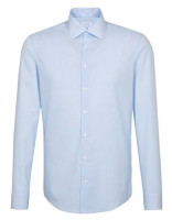 Striped Light Blue - White
