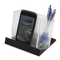 gefrostet glasklar/schwarz